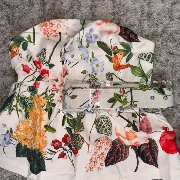 Commense Floral Strapless Blouse - Multicolor - Picture 8 of 9